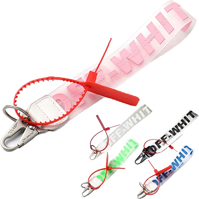 Off-White Silicone Keychain