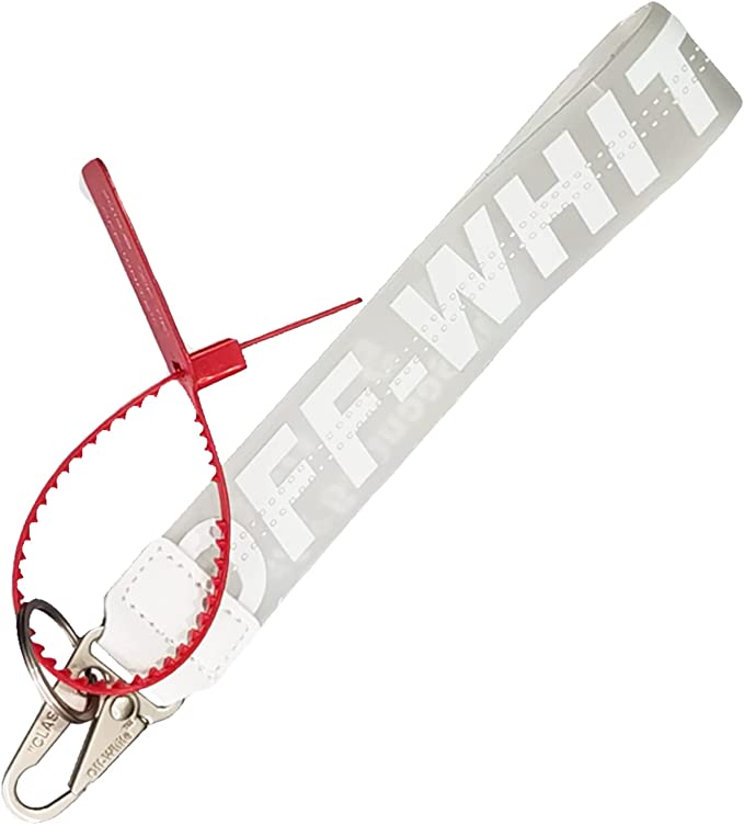 Off-White Silicone Keychain