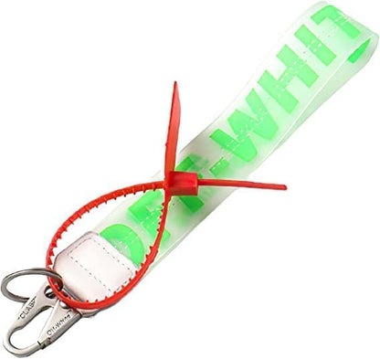 Off-White Silicone Keychain