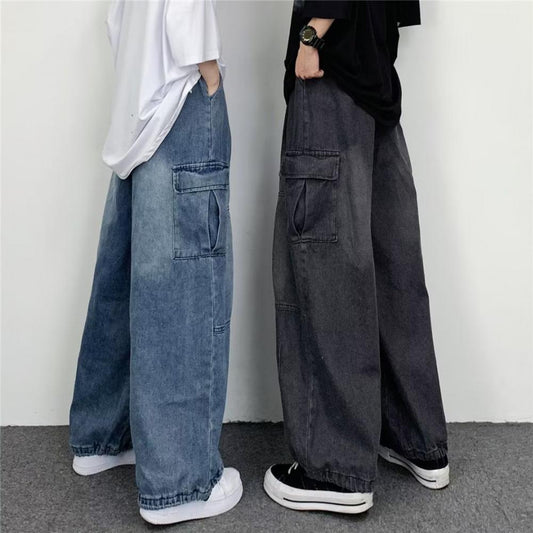 Baggy High Waisted Cargo Jeans