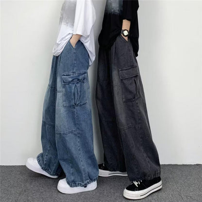 Baggy High Waisted Cargo Jeans